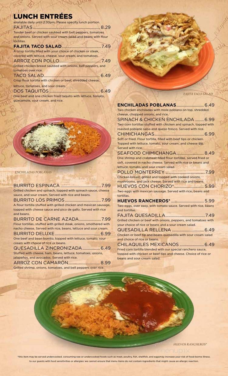 Los Primos Mexican Grill - Chesapeake, VA menu_pic