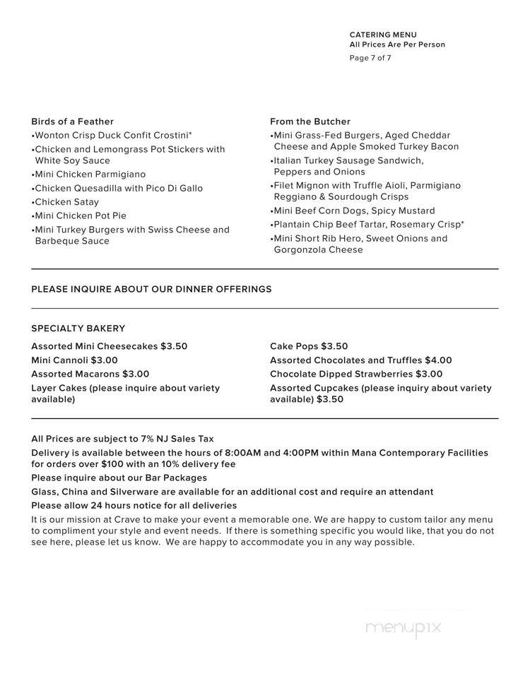 Mana Bistro - Jersey City, NJ menu_pic