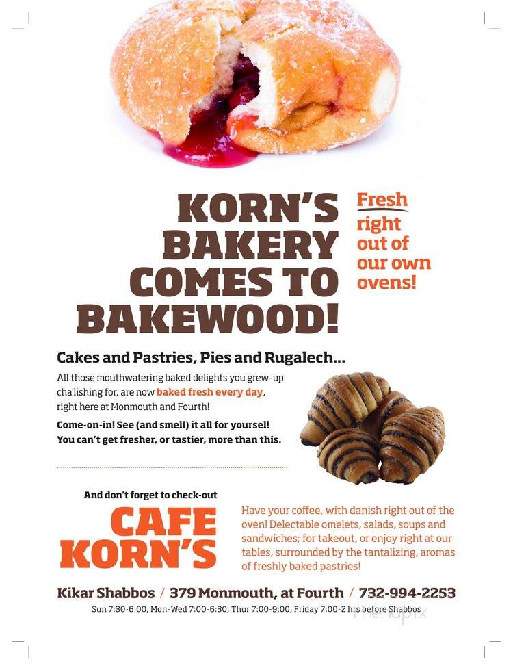Korn's Bakery & Cafe Korn's - Lakewood Township, NJ