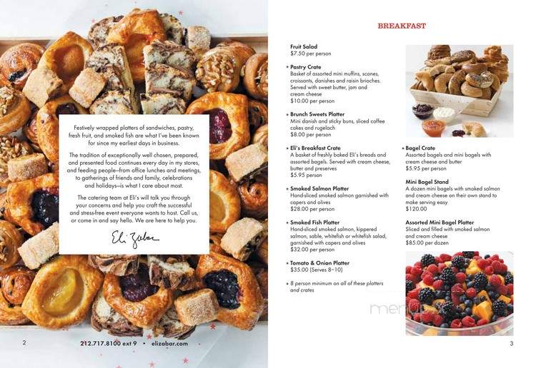Eli's Essentials - New York, NY menu_pic