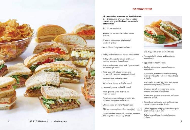 Eli's Essentials - New York, NY menu_pic