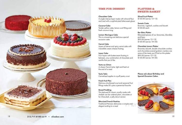 Eli's Essentials - New York, NY menu_pic