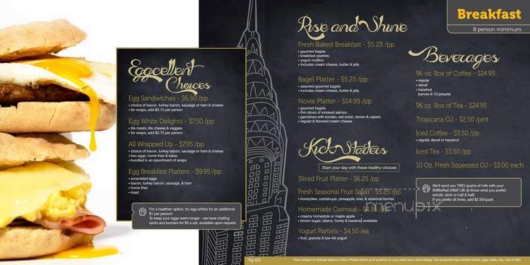 Lenny's Catering - New York, NY menu_pic