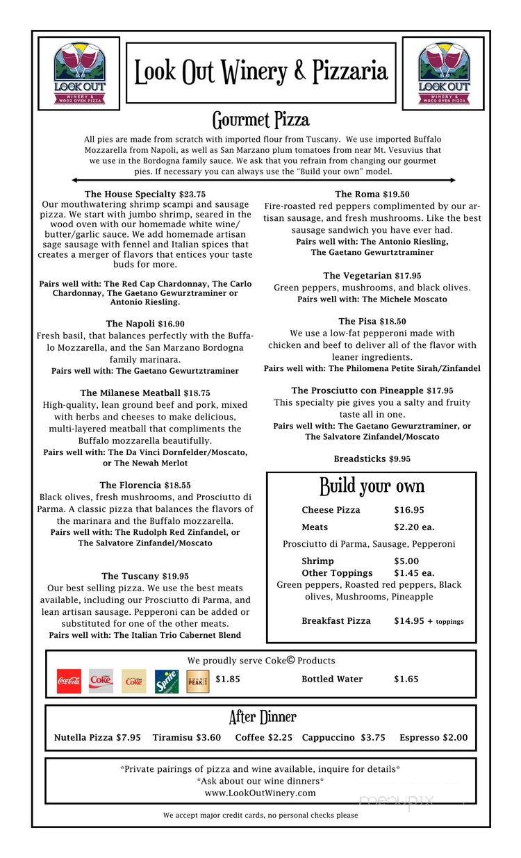 Look Out Winery - Guild, TN menu_pic