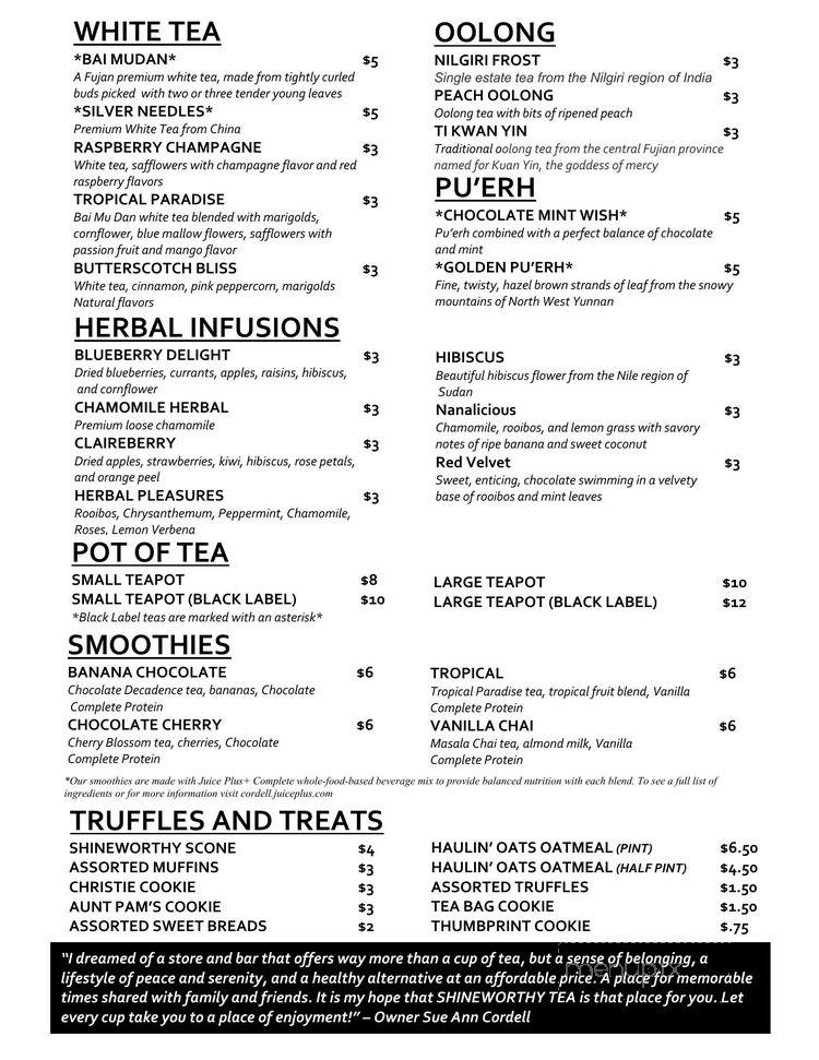Shineworthy Tea - Antioch, TN