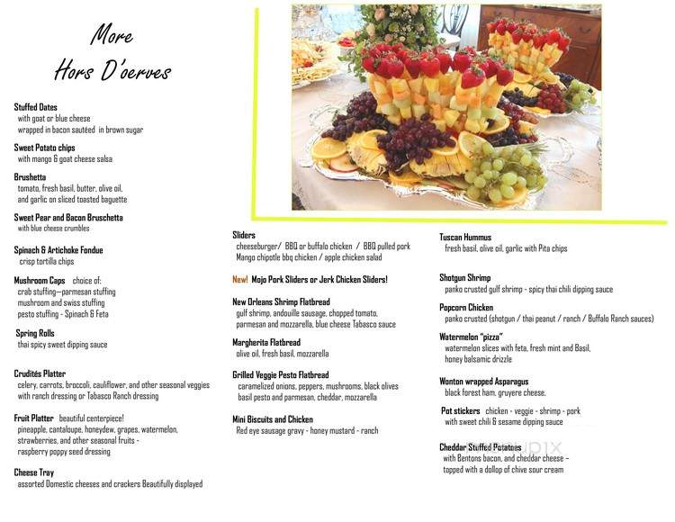 Frugal Gourmet Catering Company - Mountain City, TN menu_pic