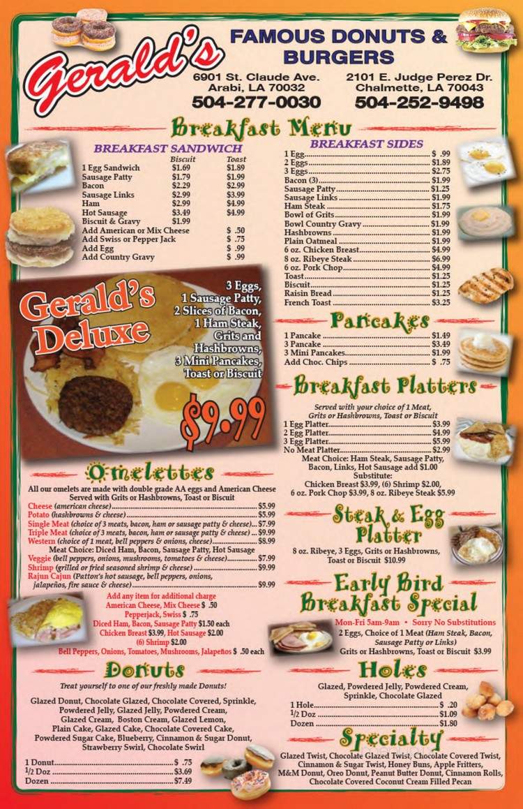 Gerald's Donuts & Restaurant - Arabi, LA