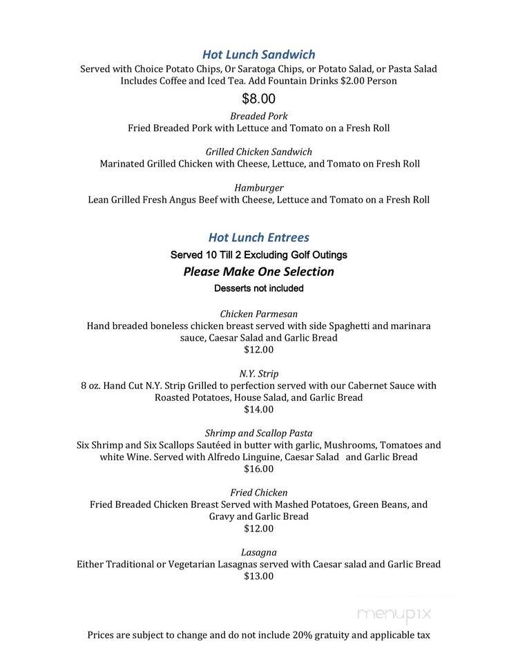 Silver Tee - Hamilton, OH menu_pic