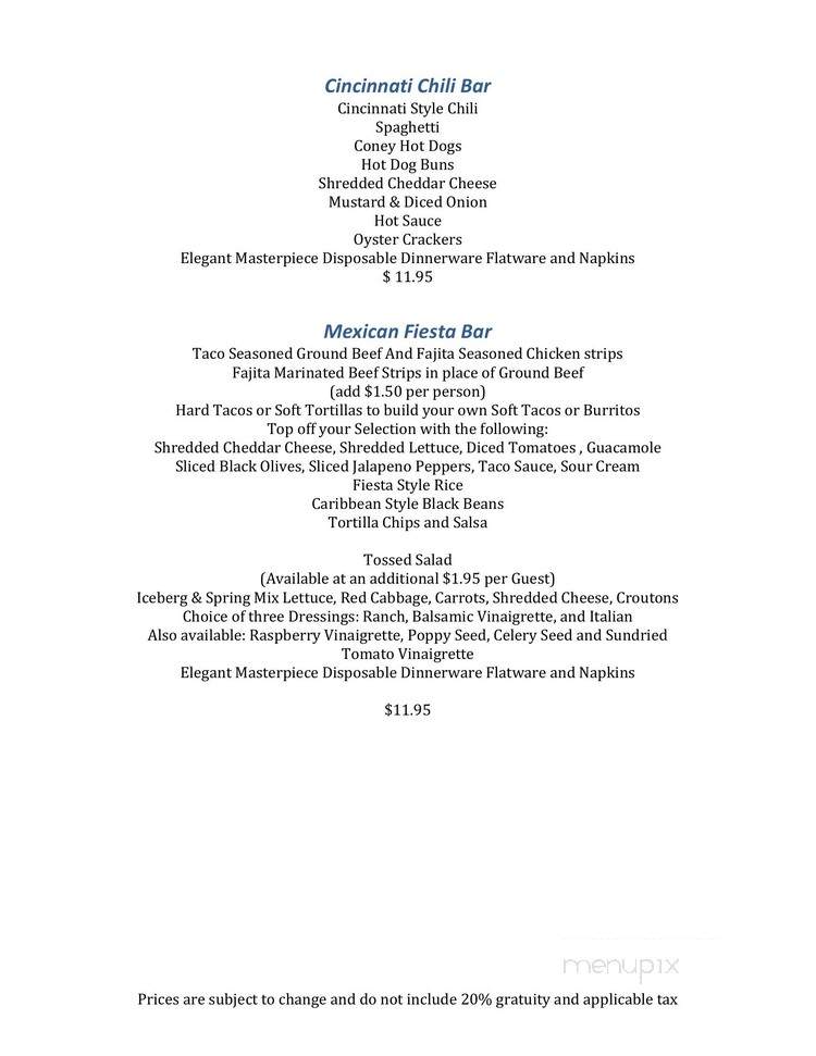 Silver Tee - Hamilton, OH menu_pic