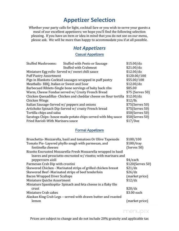 Silver Tee - Hamilton, OH menu_pic