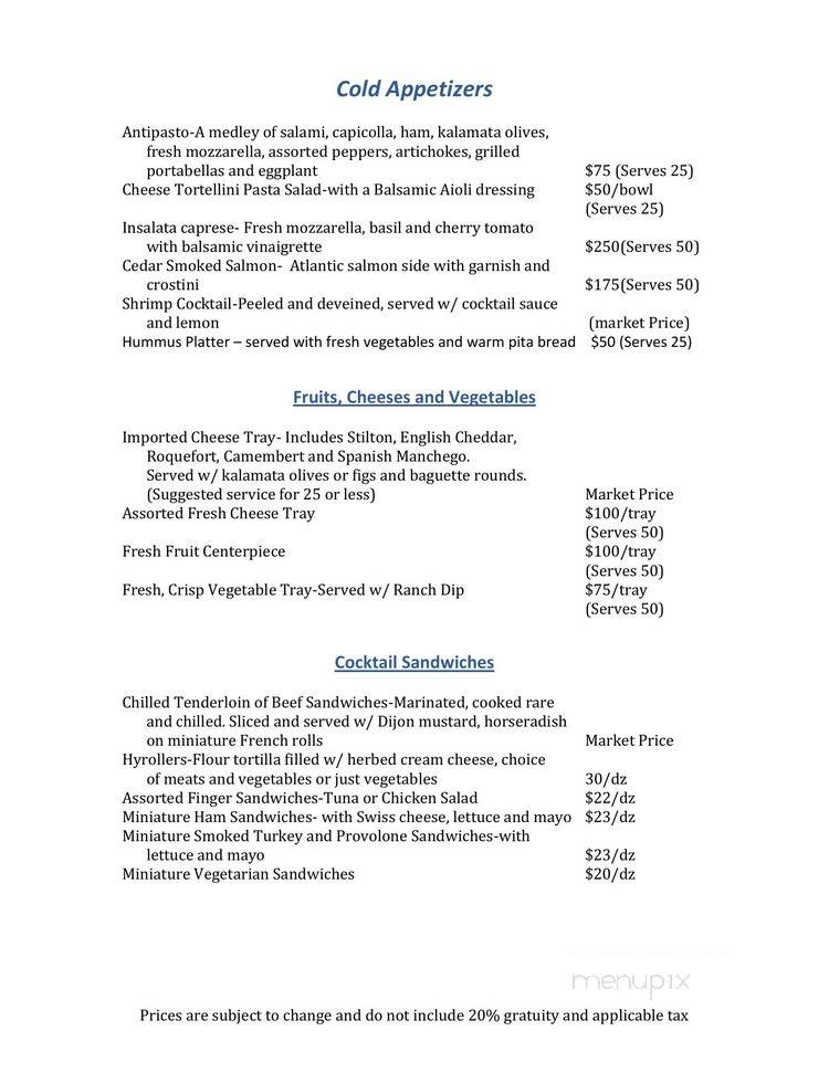 Silver Tee - Hamilton, OH menu_pic