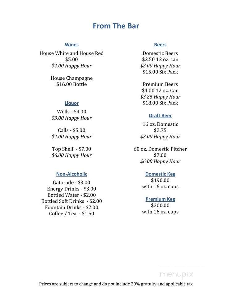 Silver Tee - Hamilton, OH menu_pic