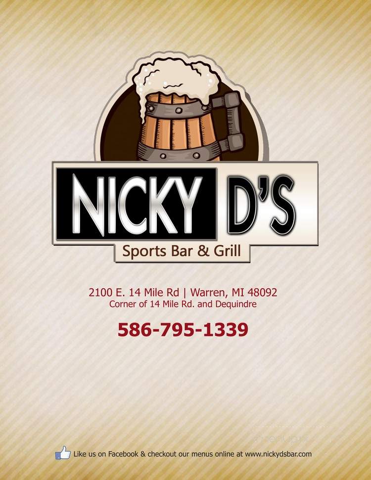Nicky D's Sports Bar & Grill - Warren, MI