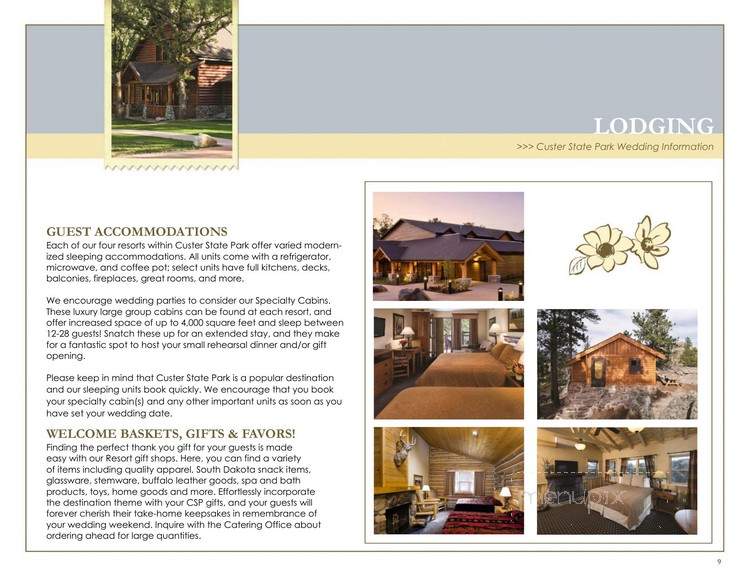 Legion Lake Lodge - Custer, SD menu_pic