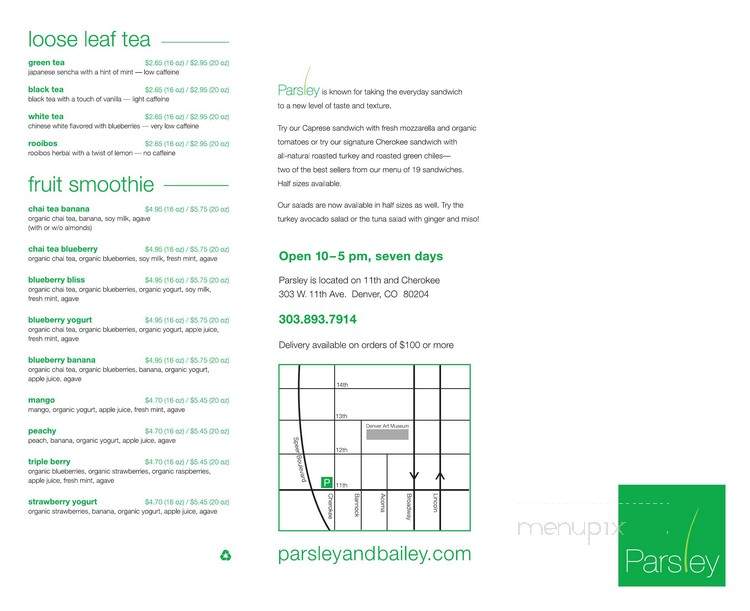 Parsley - Denver, CO menu_pic