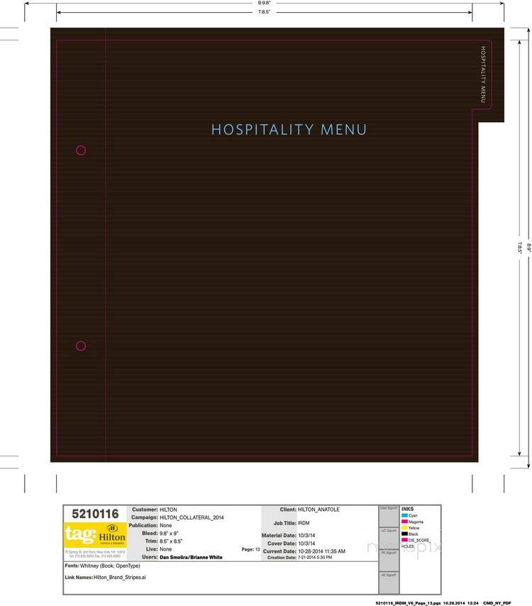 Gossip Bar - Dallas, TX menu_pic