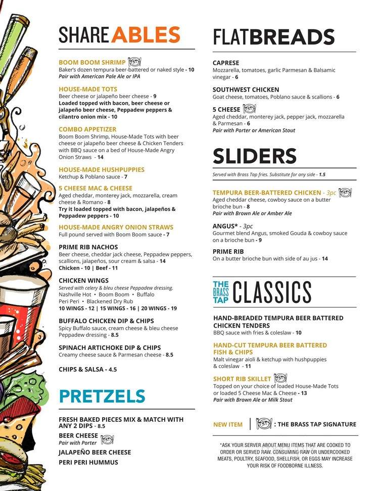 The Brass Tap - San Antonio, TX menu_pic