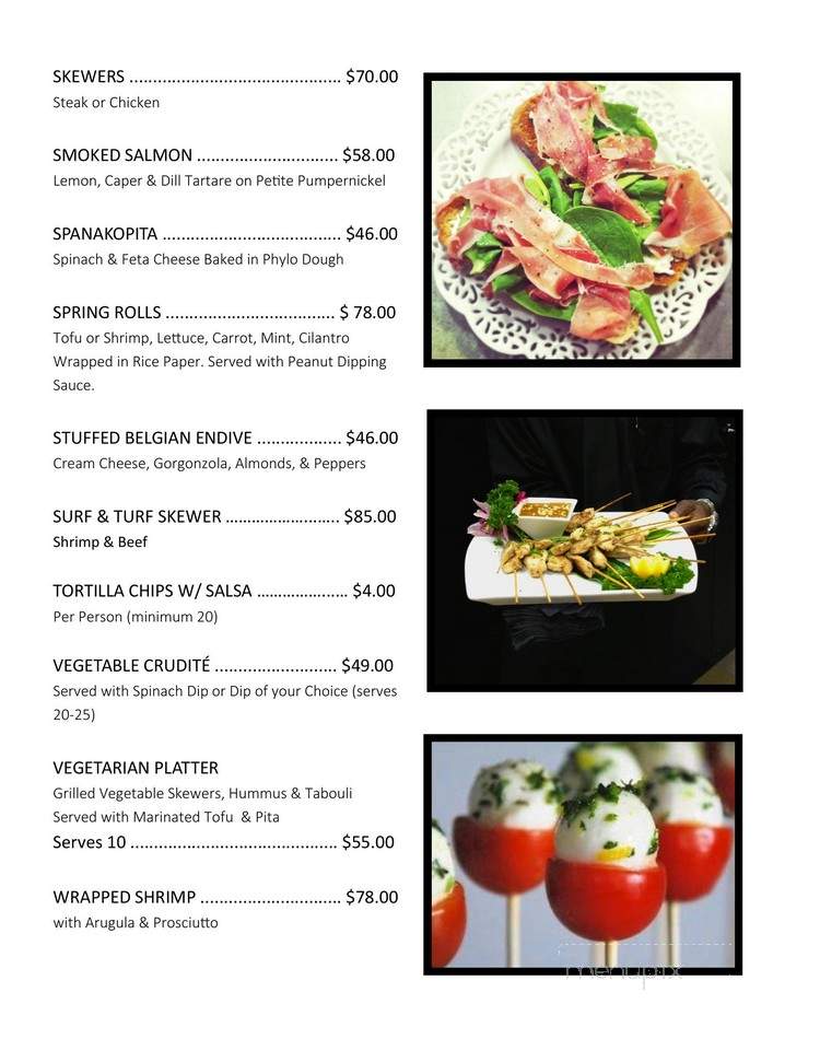 Rise And Shine Catering - Los Angeles, CA menu_pic