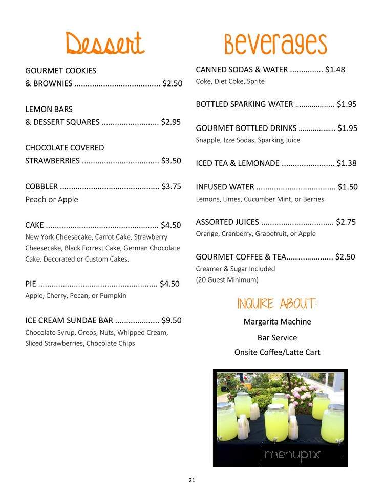 Rise And Shine Catering - Los Angeles, CA menu_pic