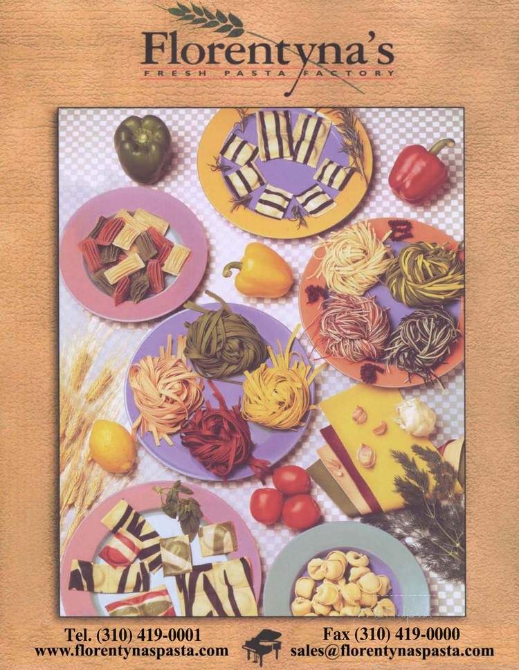 Florentyna's Fresh Pasta - Inglewood, CA menu_pic