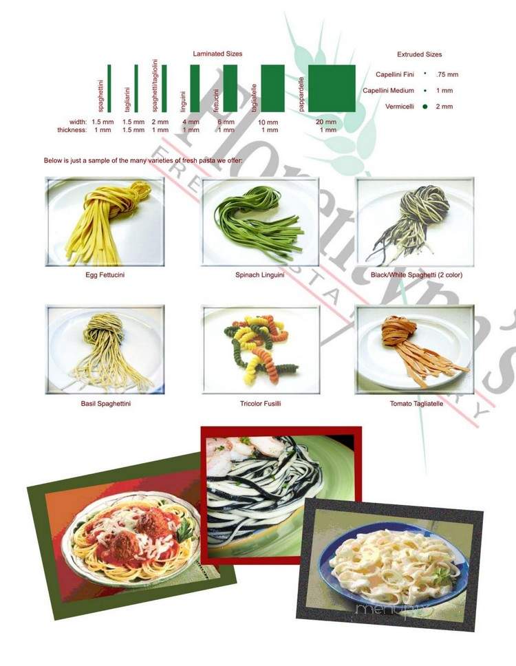 Florentyna's Fresh Pasta - Inglewood, CA menu_pic