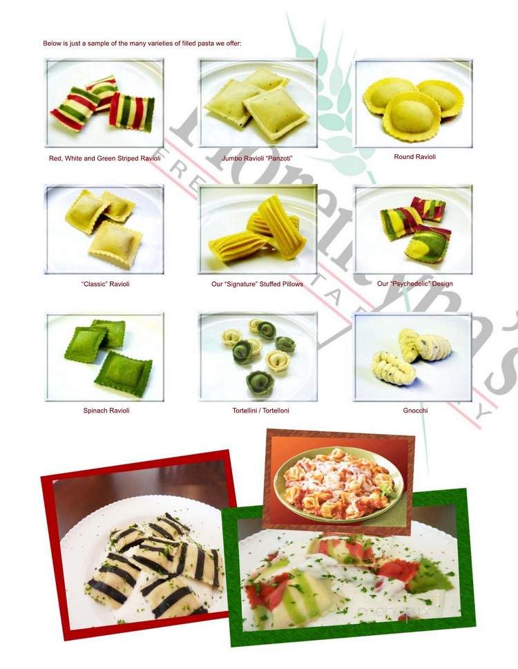 Florentyna's Fresh Pasta - Inglewood, CA menu_pic