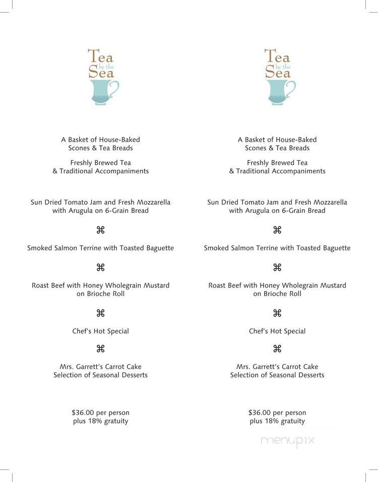 The Getty Villa's Tea by the Sea - Los Angeles, CA menu_pic