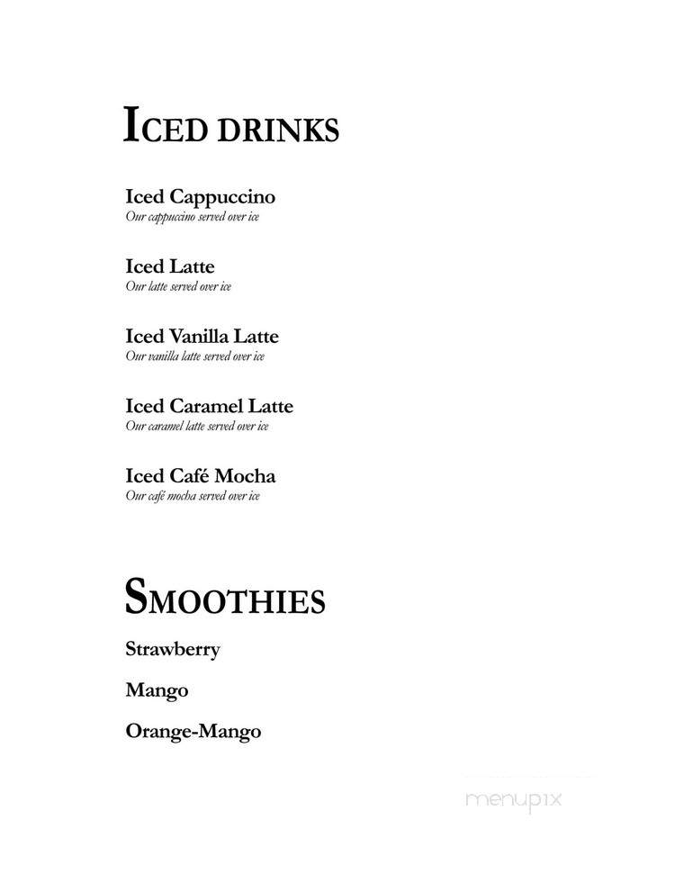 Talias Coffee Co. - Whittier, CA menu_pic