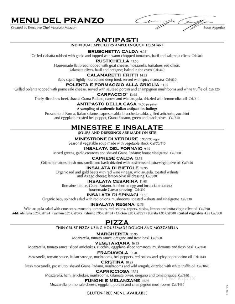 Il Fornaio Bakery - La Mirada, CA menu_pic
