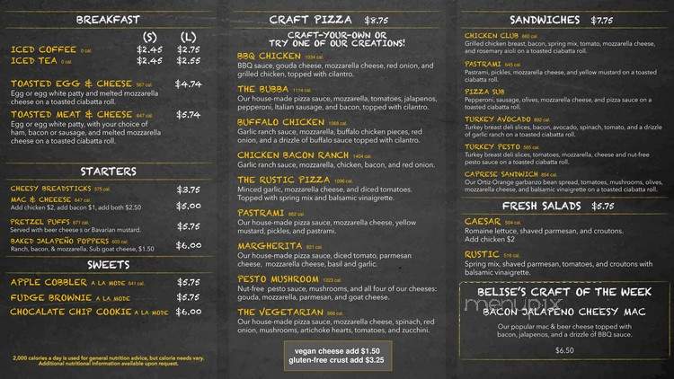 Innovation Brew Works - Pomona, CA menu_pic