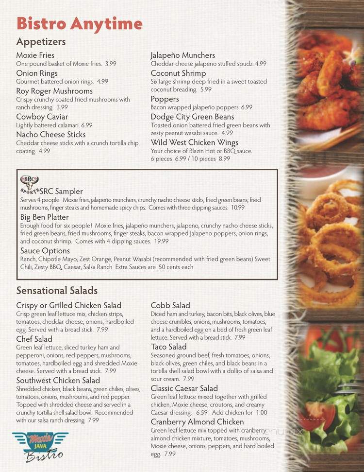 Tango Saloon - Homedale, ID menu_pic