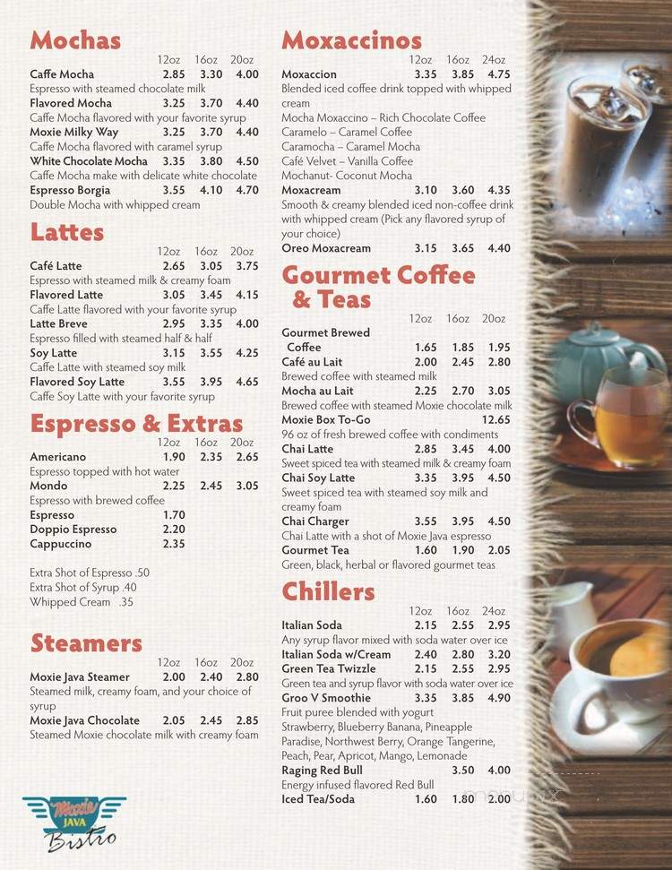 Tango Saloon - Homedale, ID menu_pic