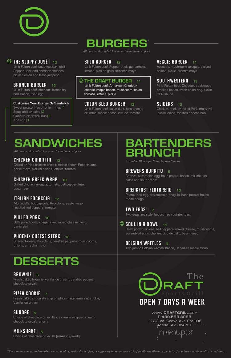 The Draft Sports Grill - Mesa, AZ