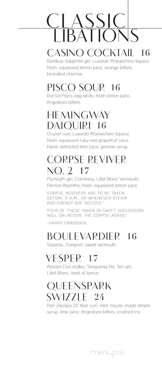 Lobby Bar - Las Vegas, NV menu_pic