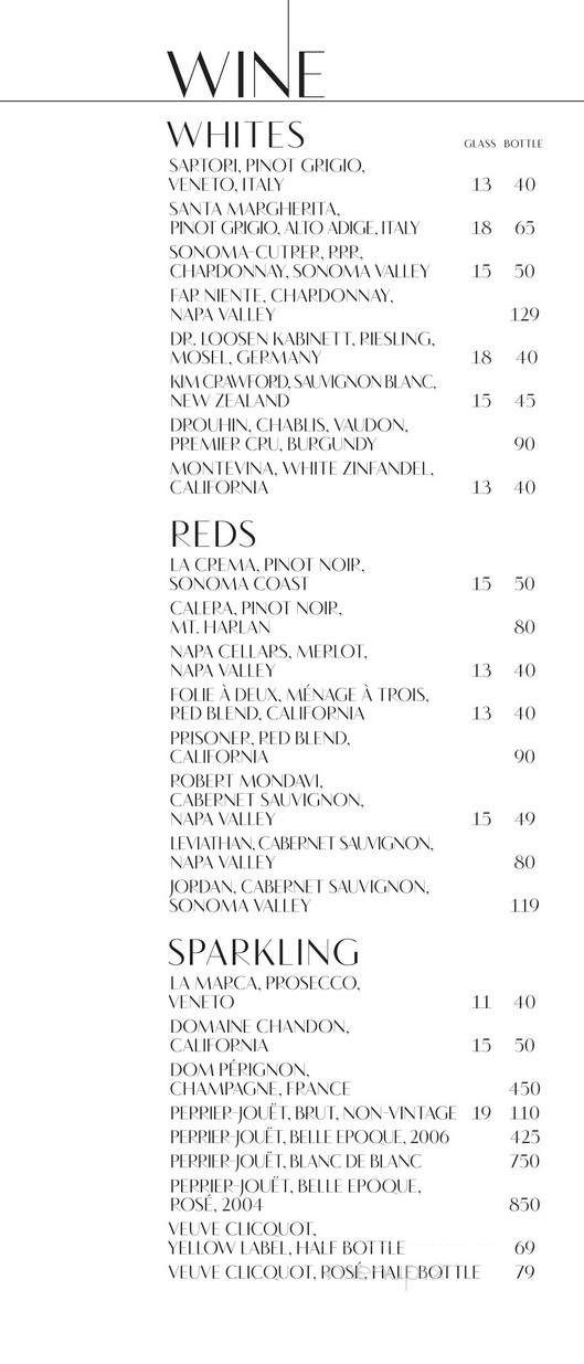 Lobby Bar - Las Vegas, NV menu_pic