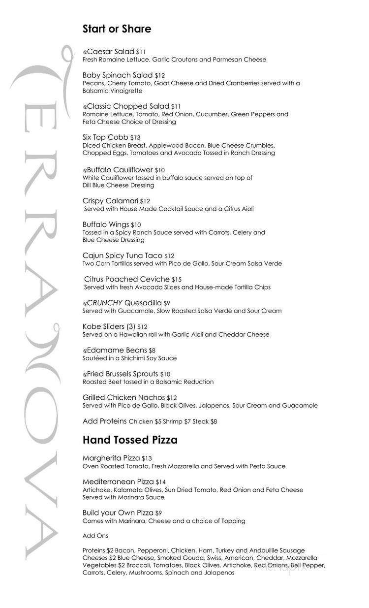 Terra Nova - Los Angeles, CA menu_pic