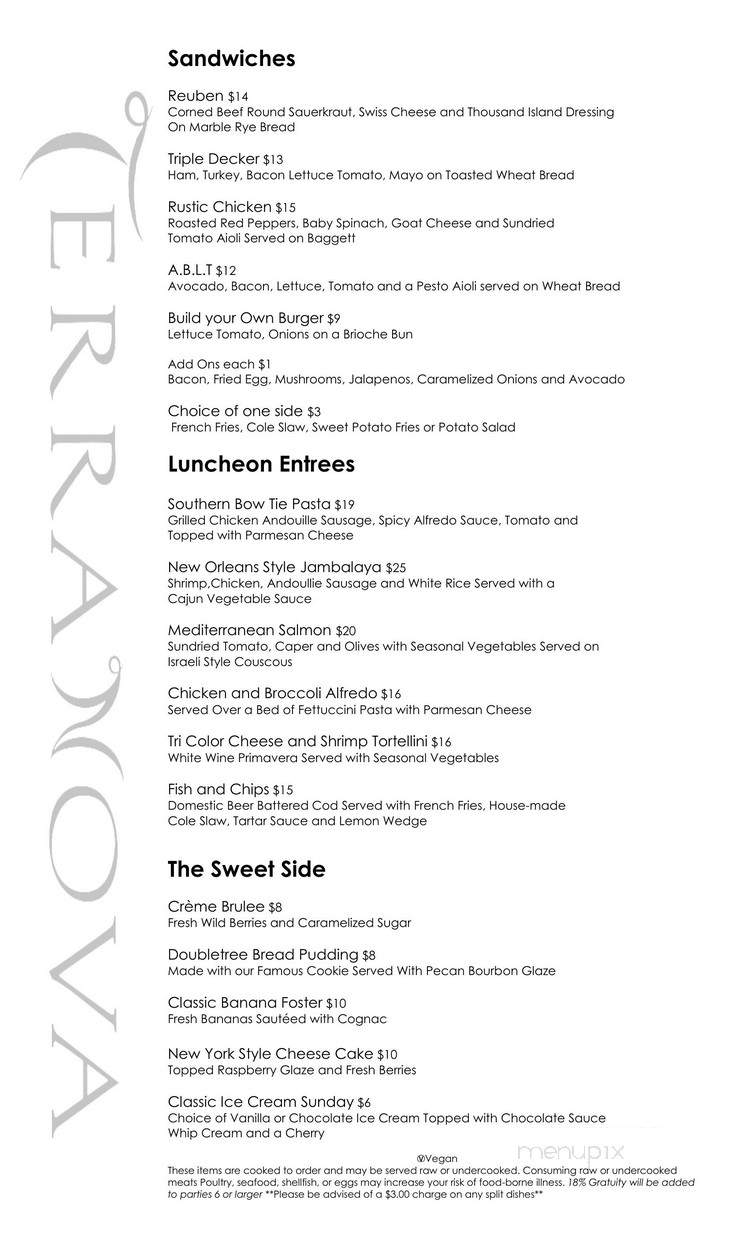 Terra Nova - Los Angeles, CA menu_pic