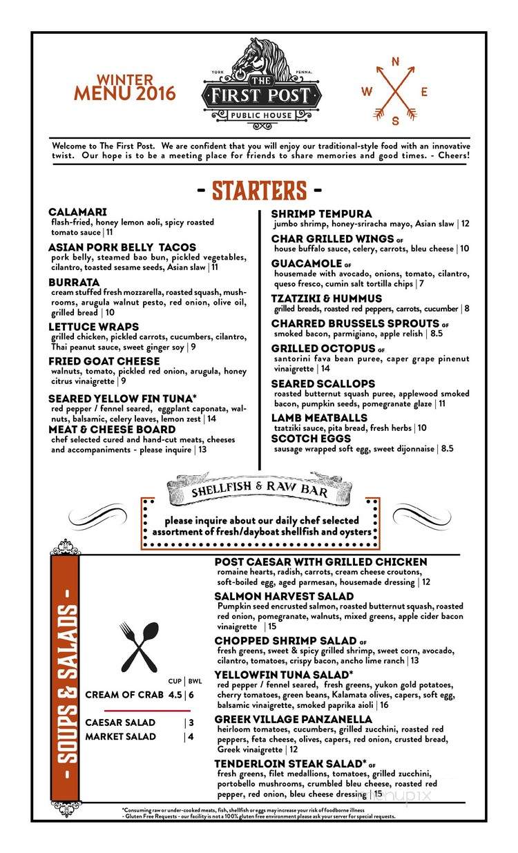 The First Post - York, PA menu_pic