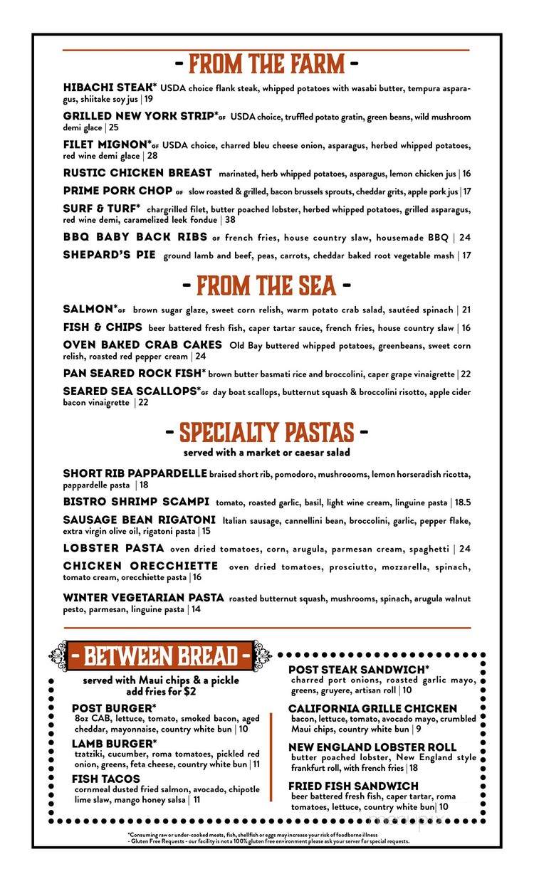The First Post - York, PA menu_pic