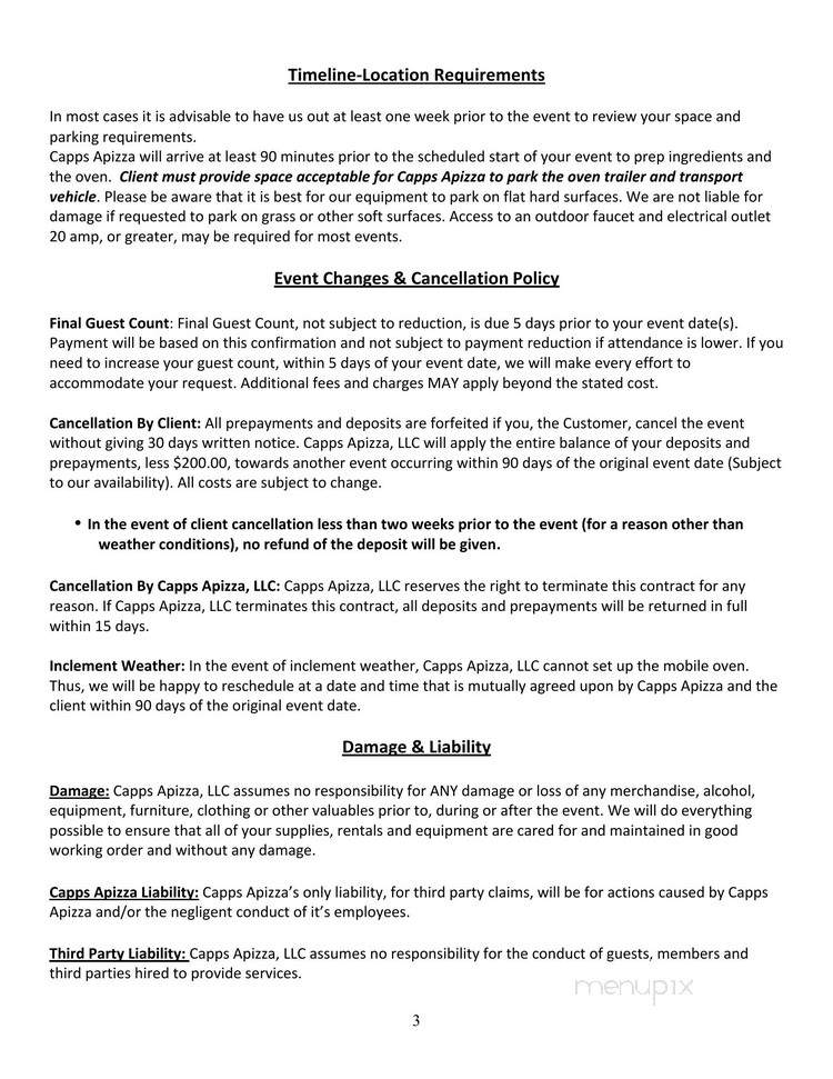 Capp's Apizza - Pittsboro, NC menu_pic