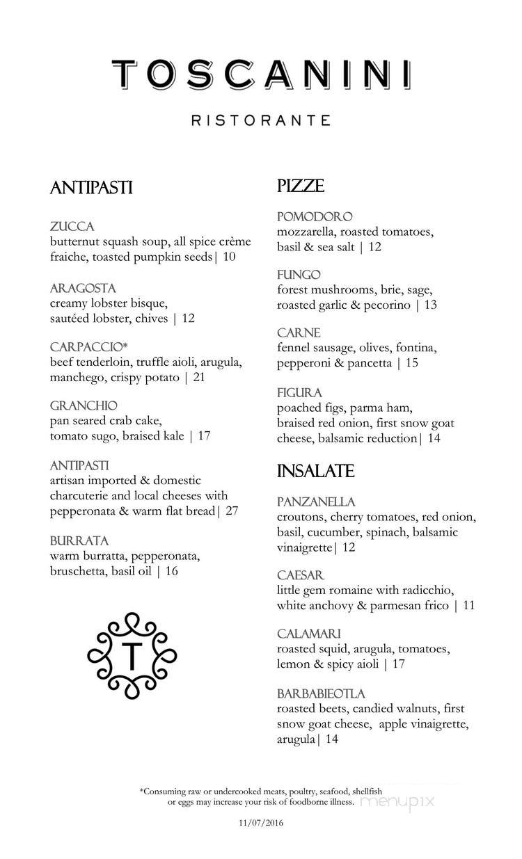 Toscanini - Avon, CO menu_pic