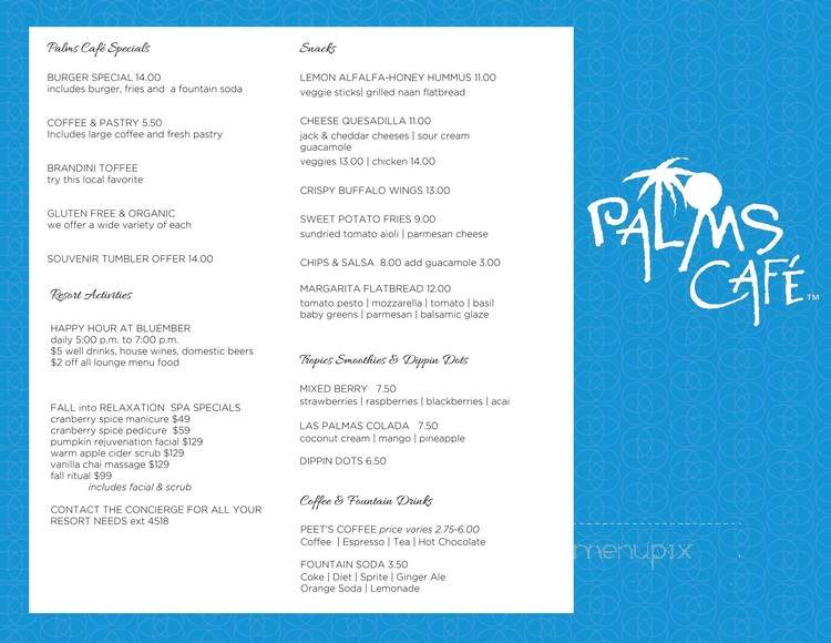 Rancho Las Palmas R Bar - Rancho Mirage, CA menu_pic