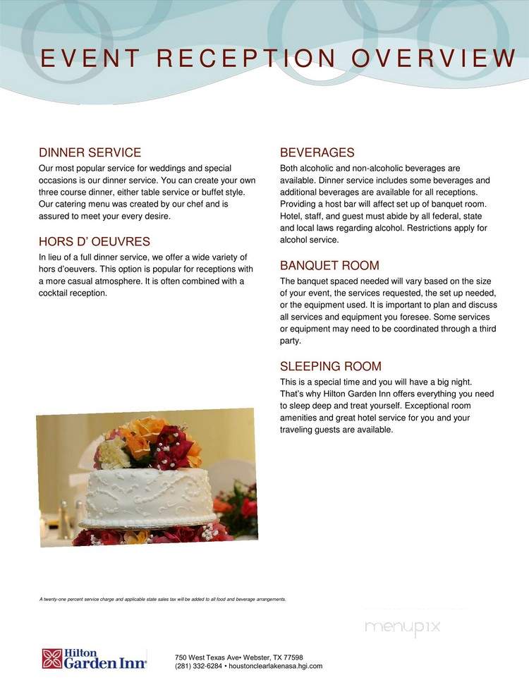 The Great American Grill @ Hilton Garden Inn - Lake Forest, CA menu_pic