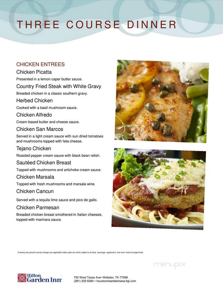 The Great American Grill @ Hilton Garden Inn - Lake Forest, CA menu_pic