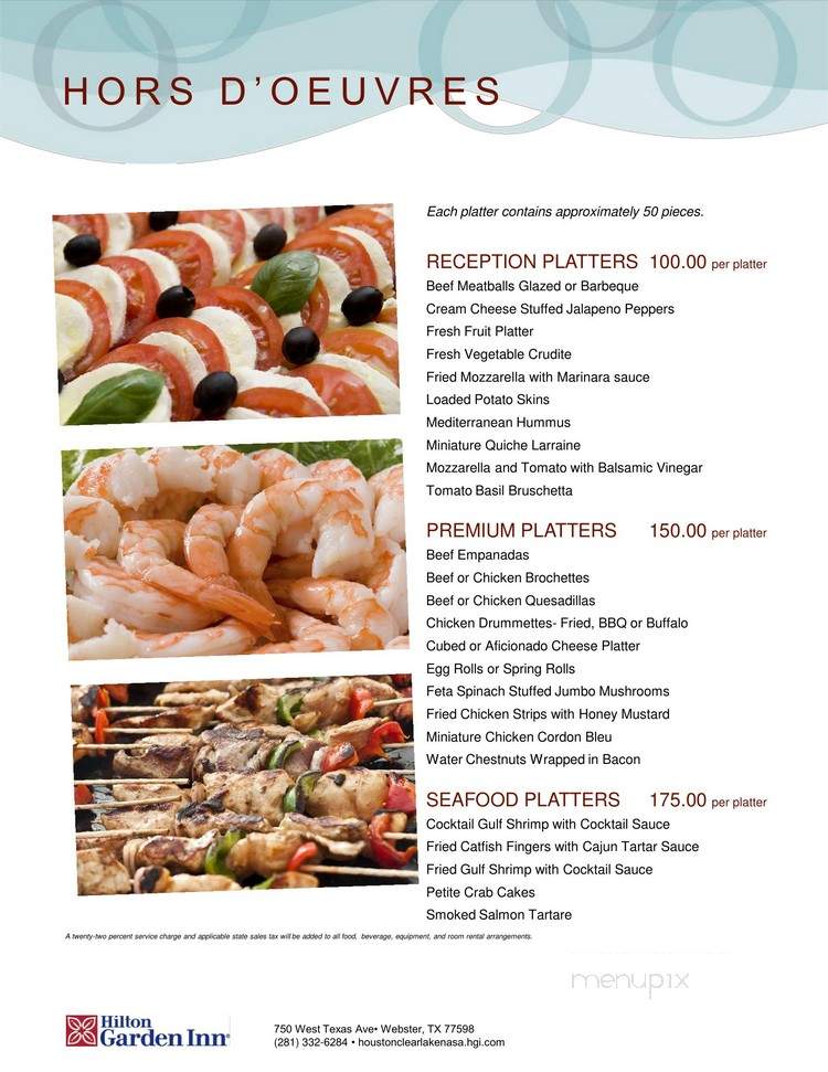The Great American Grill @ Hilton Garden Inn - Lake Forest, CA menu_pic