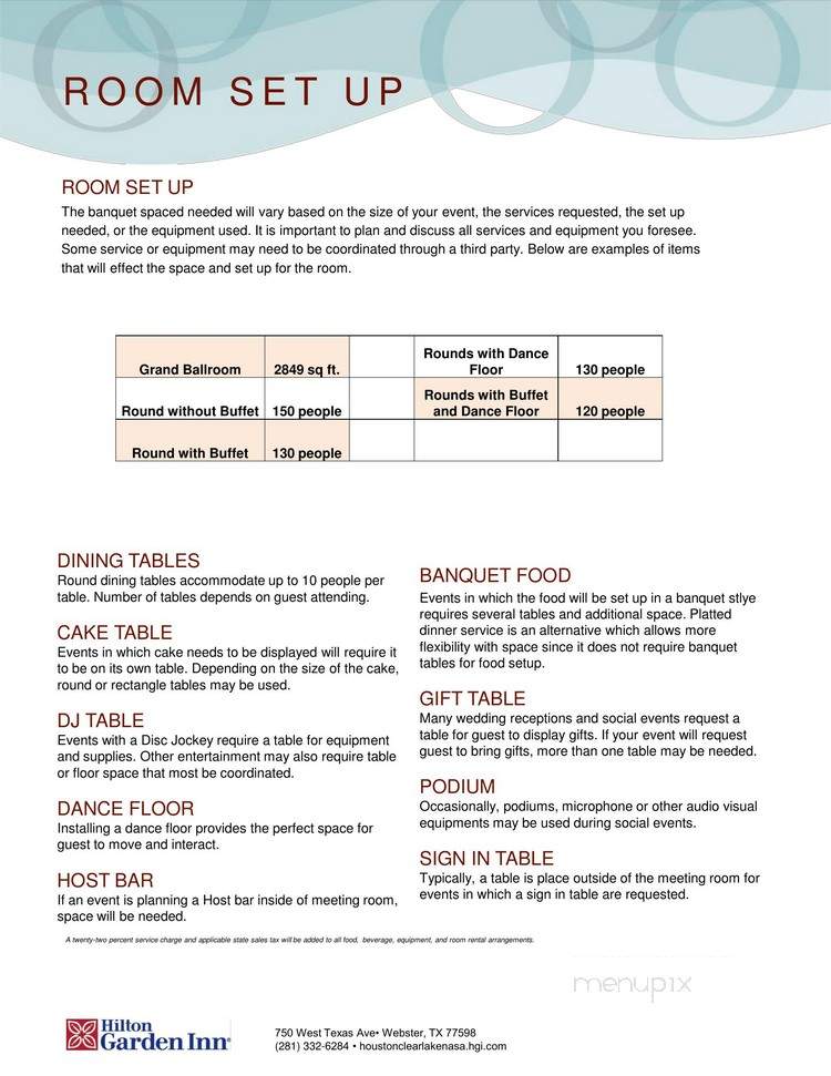 The Great American Grill @ Hilton Garden Inn - Lake Forest, CA menu_pic