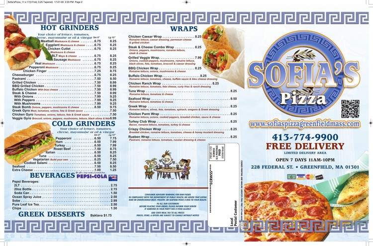 Sofia's Pizza - Greenfield, MA