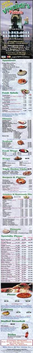 Vivaldi's Pizzeria - Pittsfield, MA menu_pic
