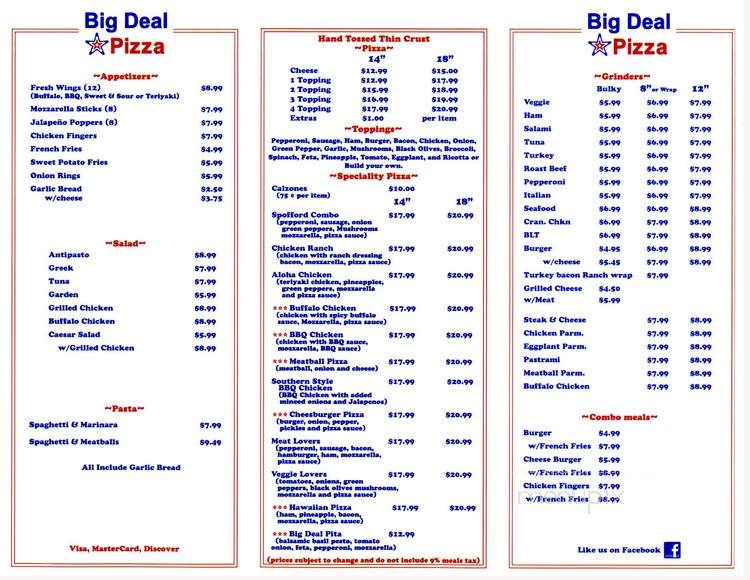 Spofford Pizza - Spofford, NH menu_pic