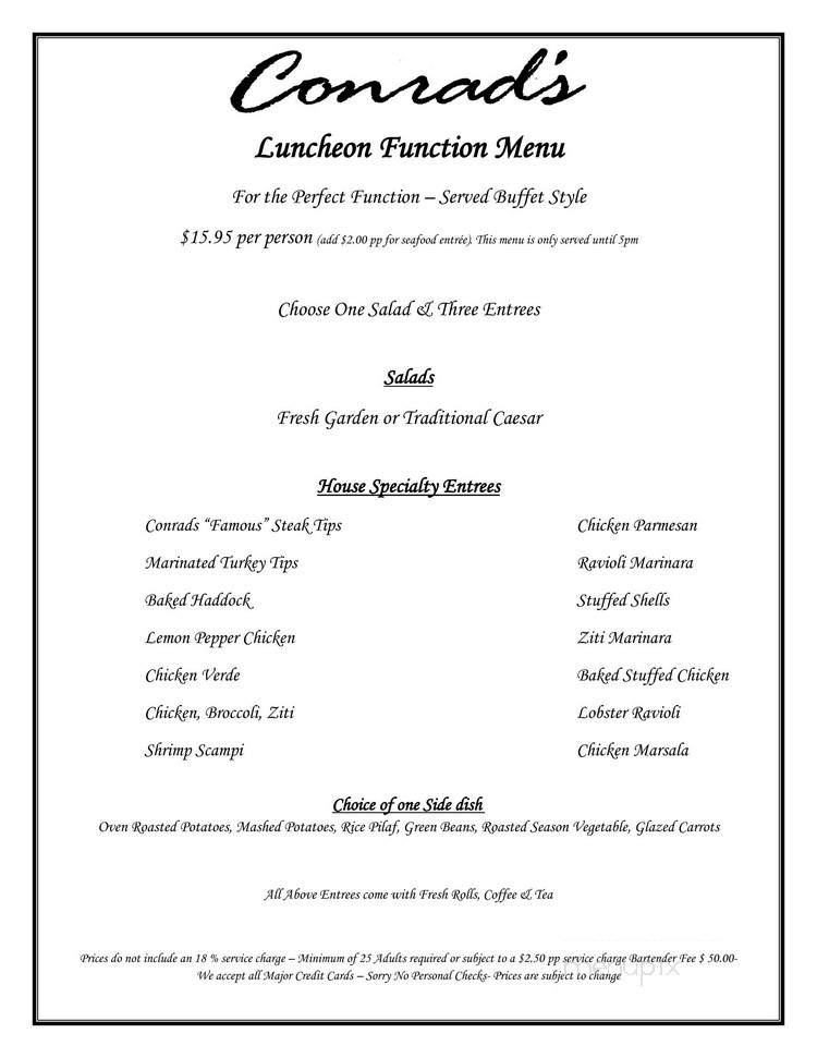 Conrads - Walpole, MA menu_pic